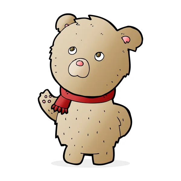 Osito de peluche de dibujos animados — Vector de stock