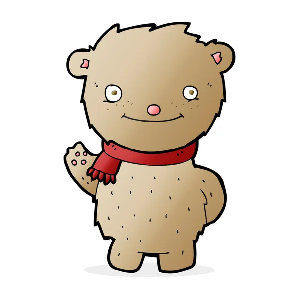 Osito de peluche de dibujos animados — Vector de stock