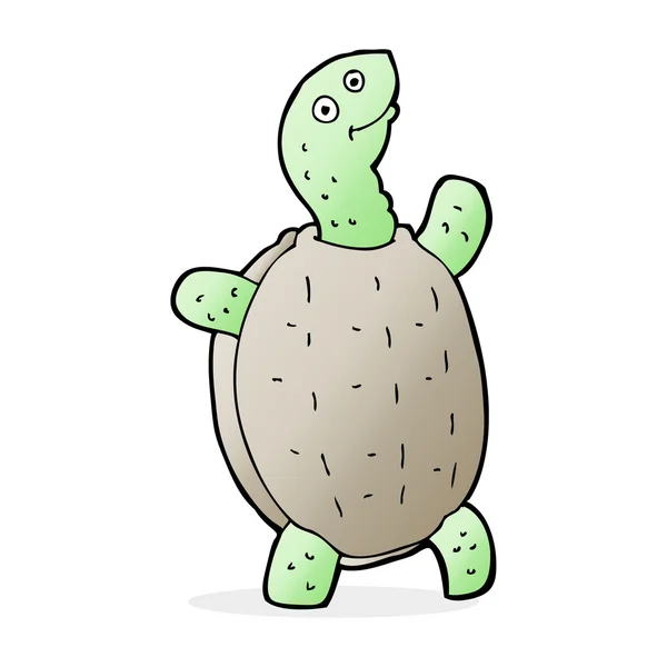 Cartoon gelukkig schildpad — Stockvector