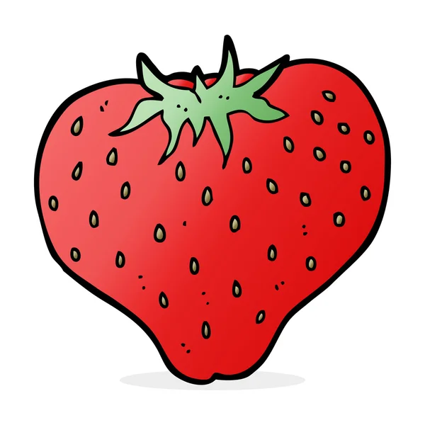 Illustration de dessin animé de fraise — Image vectorielle