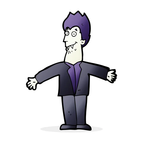 Cartoon vampier man — Stockvector