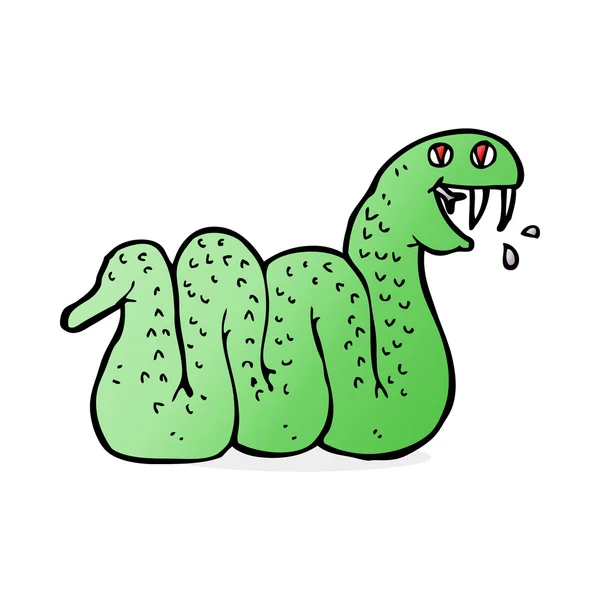 Ilustración de dibujos animados de serpiente — Archivo Imágenes Vectoriales