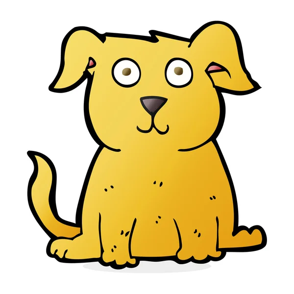 Cartoon gelukkige hond — Stockvector