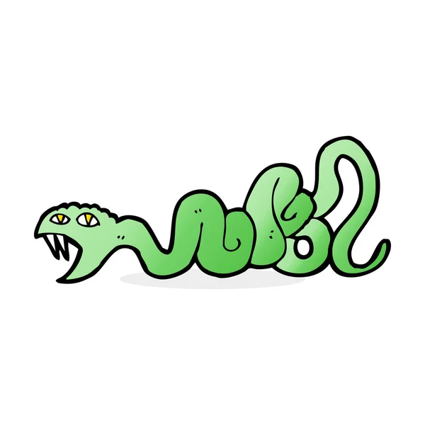 ヘビの漫画イラスト — ストックベクタ