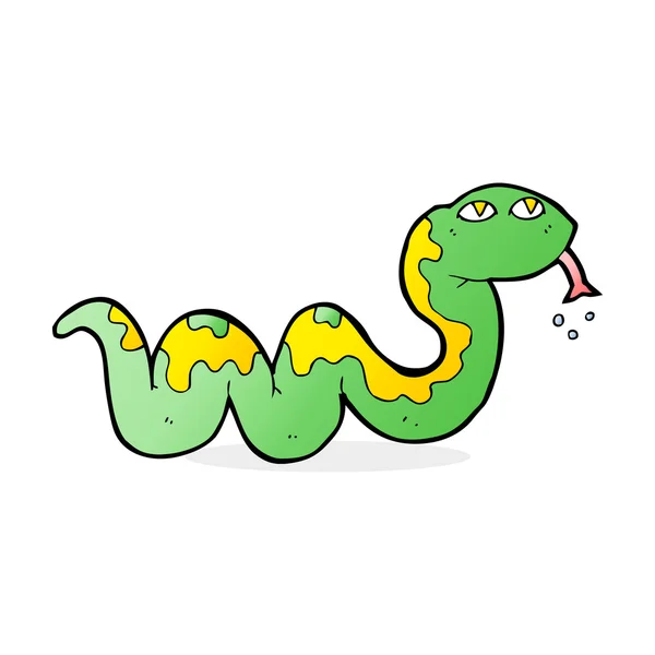 Ilustración de dibujos animados de serpiente — Vector de stock