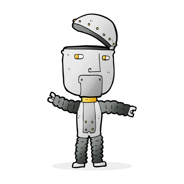 Cartoon afbeelding van robot — Stockvector