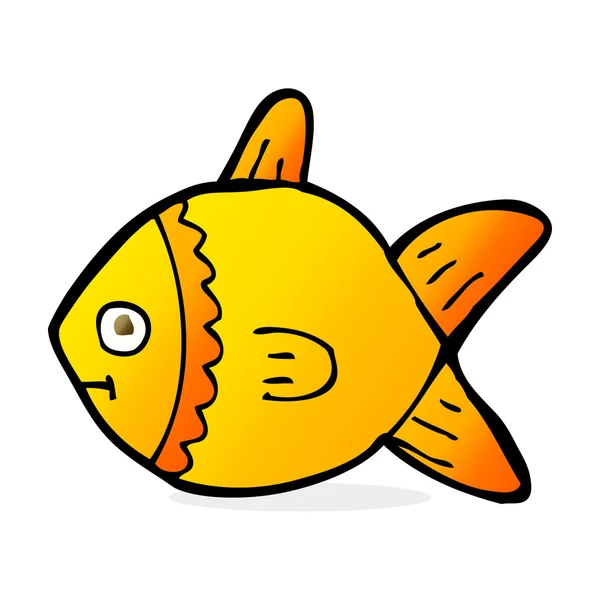 Illustrazione dei cartoni animati dei pesci — Vettoriale Stock