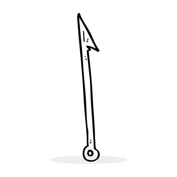 Cartoon illustration of harpoon — Stock Vector