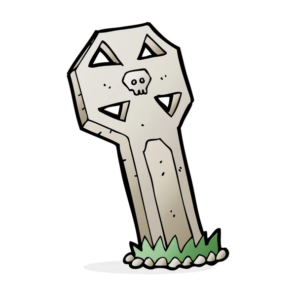 Kreslený strašidelné hrob — Stockový vektor