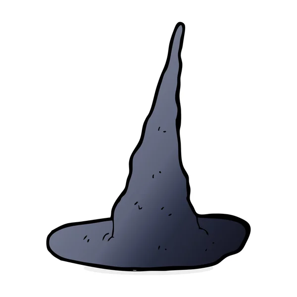 Karikatura strašidelný čarodějnice klobouk — Stockový vektor