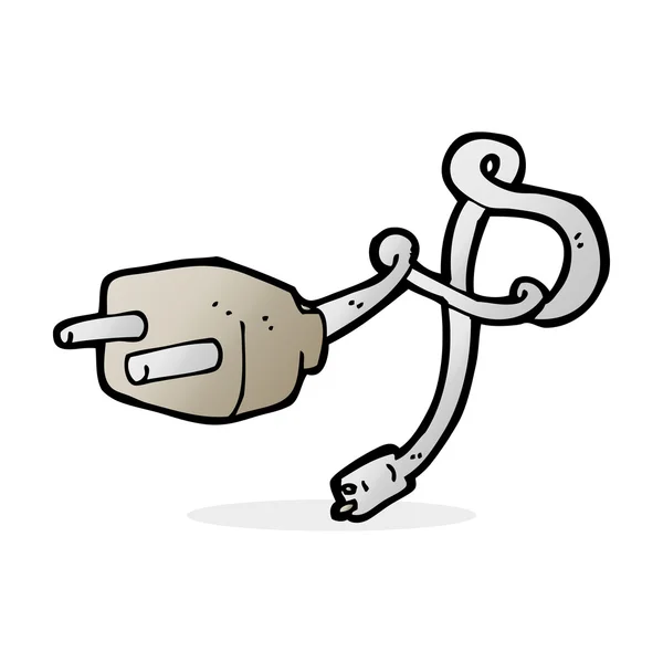 Cartoon illustration of plug — Stock Vector