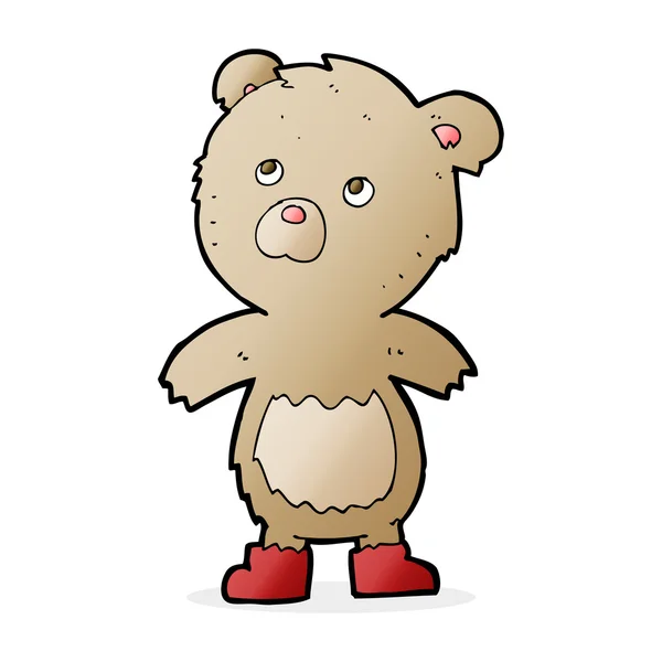 Urso de pelúcia dos desenhos animados —  Vetores de Stock