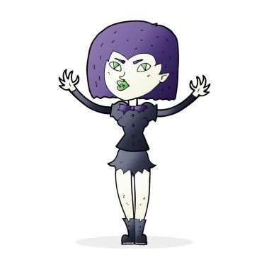 karikatür vampir kız