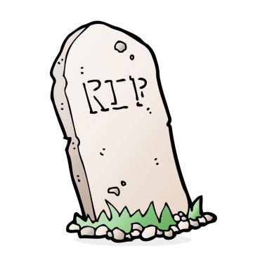 Çizgi Film ürkütücü mezar