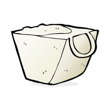 karikatür makarna kutusu