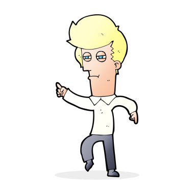 karikatür adamı suçluyor