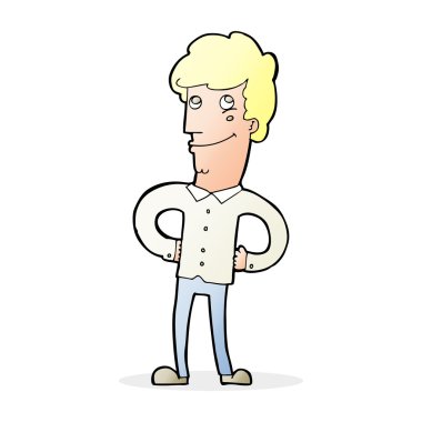 mutlu bir adam çizgi film