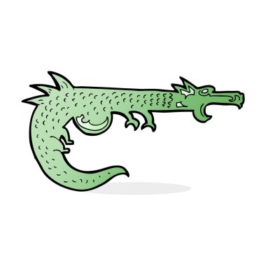 karikatür Ortaçağ dragon