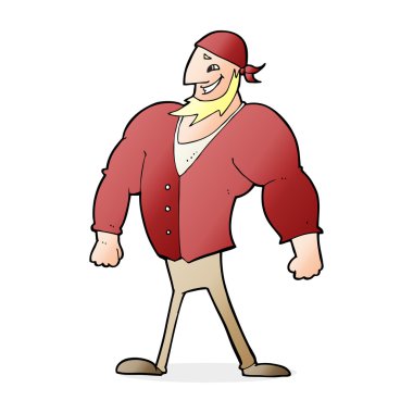 Çizgi film adamı denizci.