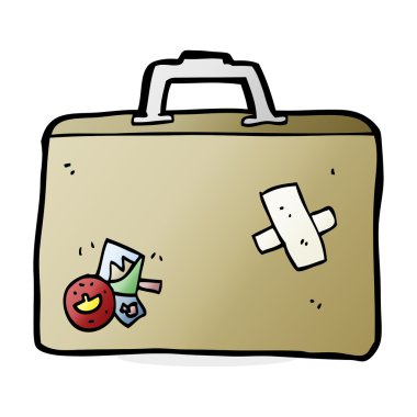 Bagaj karikatür çizimi