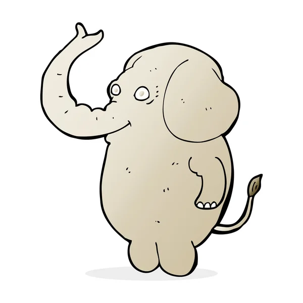 Dibujos animados elefante divertido — Archivo Imágenes Vectoriales