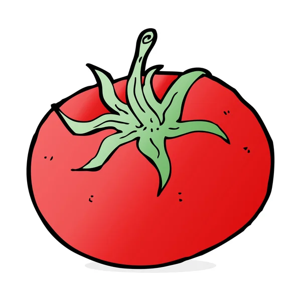 Desenho animado ilustração de tomate — Vetor de Stock