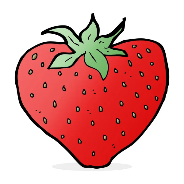 Illustration de dessin animé de fraise — Image vectorielle