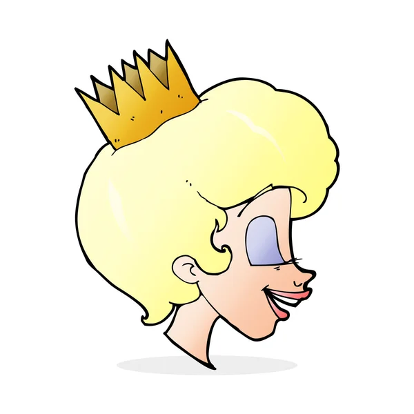 Cartoon-Illustration der Prinzessin — Stockvektor