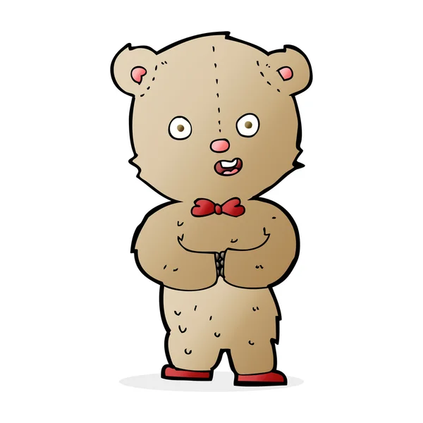 Osito de peluche de dibujos animados — Vector de stock