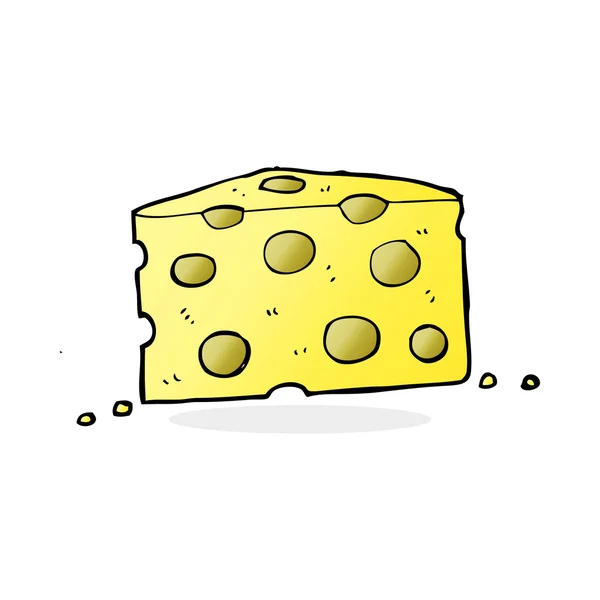 Cartoon illustration of cheese — Stock Vector