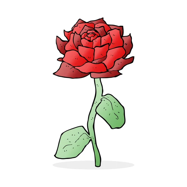 Illustration de dessin animé de rose — Image vectorielle