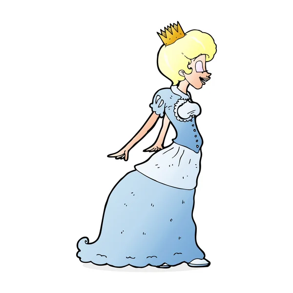 Cartoon illustration of princess — Stock Vector