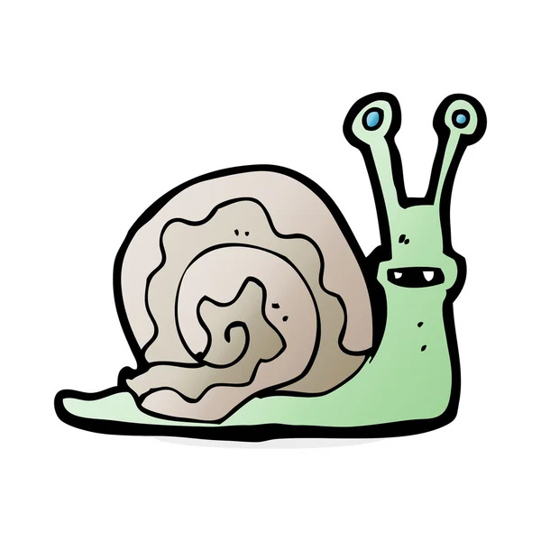Illustration de dessin animé de l'escargot — Image vectorielle