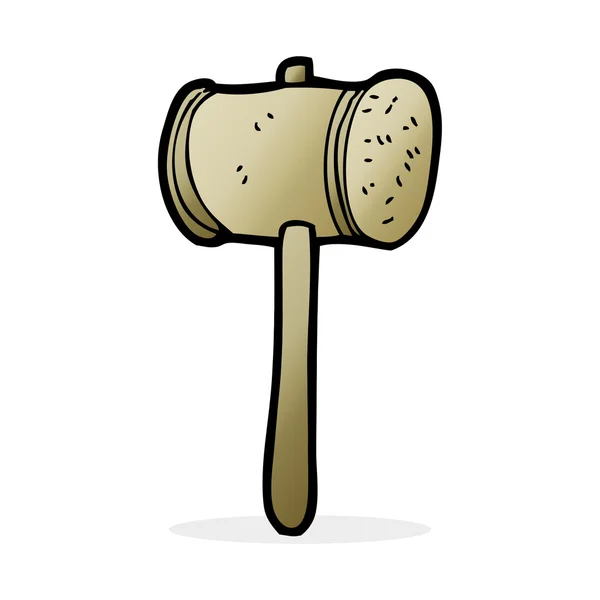 Cartoon-Holzhammer — Stockvektor