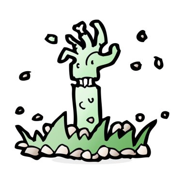 çizgi film zombi kol