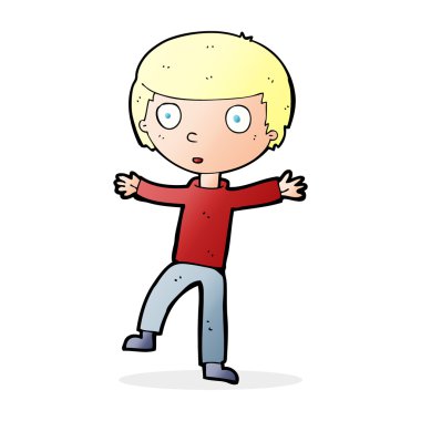 karikatür ürküyor çocuk