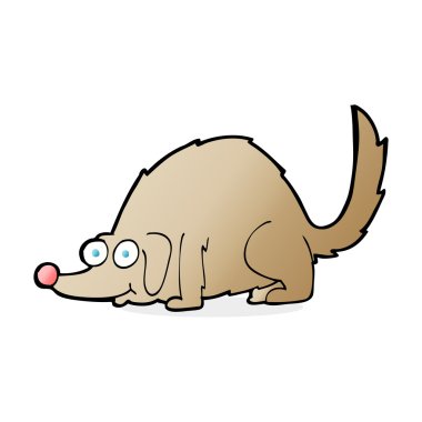 Çizgi film mutlu köpek.