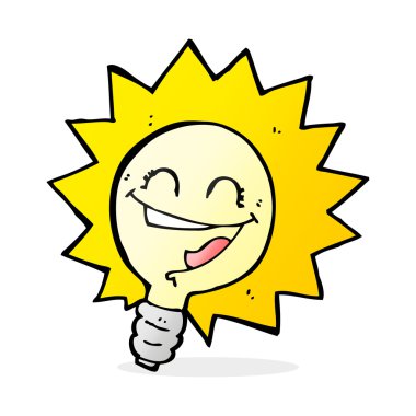 Mutlu ampul çizgi film 