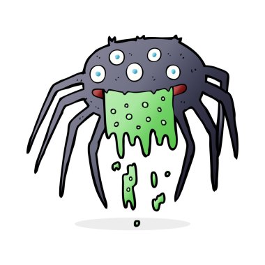 çizgi film iğrenç cadılar bayramı örümceği