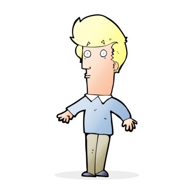 irkilmiş adam çizgi film