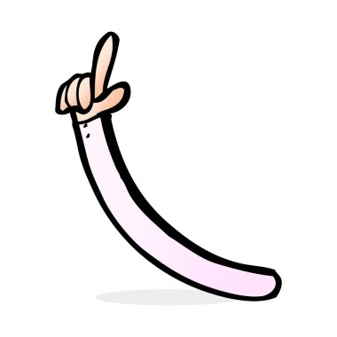 karikatür işaret eden kol