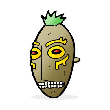 karikatür aşiret maskesi