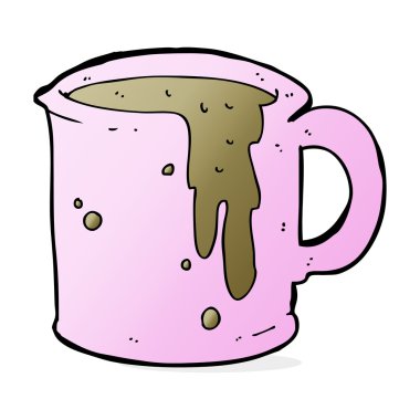 çizgi film kahve fincanı.