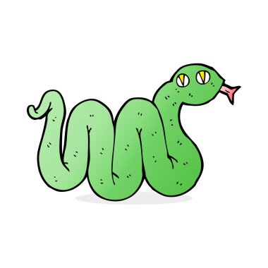 komik karikatür yılan