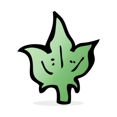 karikatür yaprak sembol