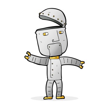 karikatür komik robot