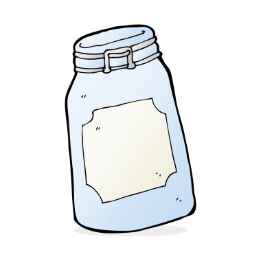 kavanoz karikatür çizimi