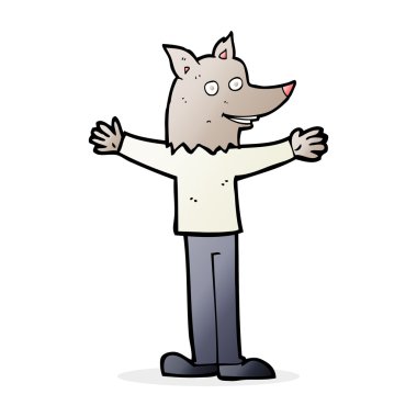 karikatür çizimi kurt adam