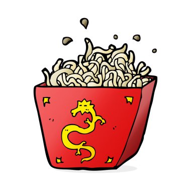 karikatür makarna kutusu