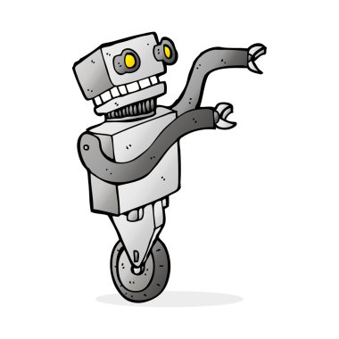karikatür komik robot